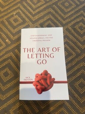 The Art of Letting Go - White with Red Accent Coffee Table Book